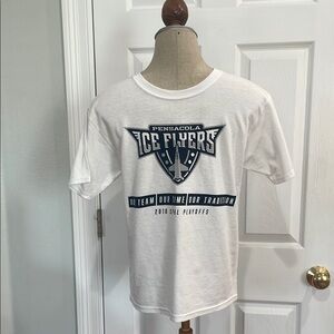 Pensacola Ice Flyers Jerzees White short sleeve T-Shirt Youth XL boys girls